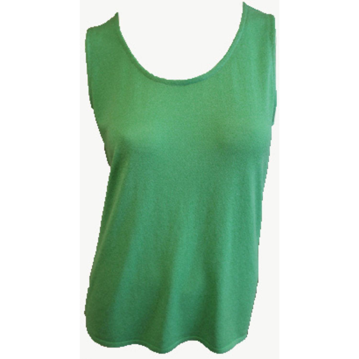 New Angel Apparel Bra-Friendly Tank Top In Green